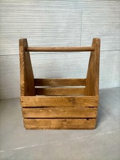 Christian Zak - CESTO PORTA BOTTIGLIE VINO OGGETTI PORTARIVISTE IN LEGNO GREZZO 