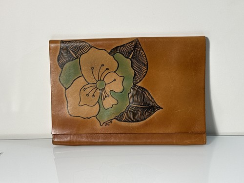 Pochette vintage pelle - pochette,