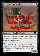 MTG ACCURSED MARAUDER FOIL EXC - PREDONE MALEDETTO 80 - MH3 - MAGIC