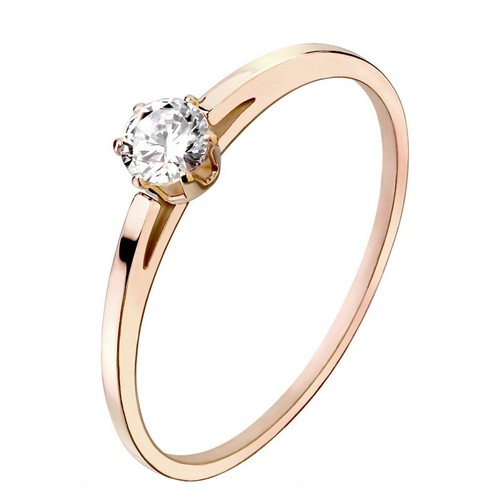 Anello solitario minimalista - anello,