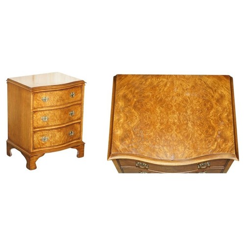 Comodino vintage burr noce