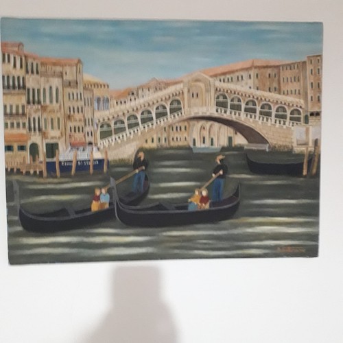 Quadro olio tela titolo - -,