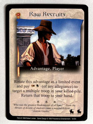 Raw recruits ruota - del, tempo