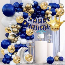 Set palloncini blu e oro per