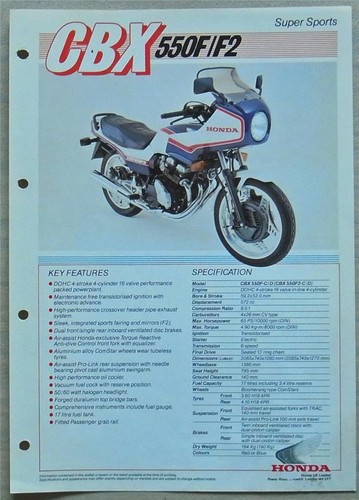 Honda cbx550f super sports - cbx550f/f2,