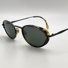 TOP SUNGLASSES CALVIN KLEIN 341S VINTAGE RETRO ITALY OVAL TORTOISE OCCHIALE