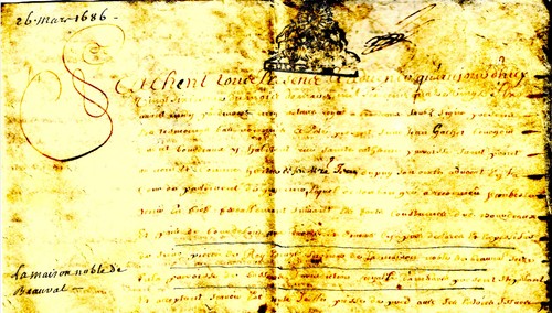 1686 avec fief - avec, noble