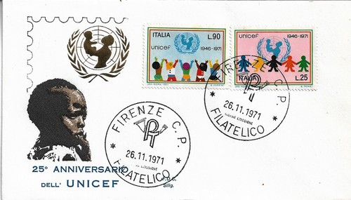 Fdc siligato unicef - -, 1971