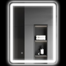 HOMCOM Specchio Bagno 70x90 cm