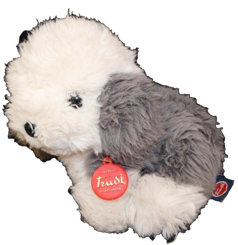 Peluche trudi cane bobtail - trudi,