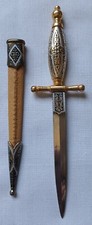 Spada spagnola in miniatura - acciaio di Toledo, fodera in pelle
