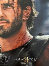 PAUL MESCAL SIGNED 14x11 PHOTO GLADIATOR 2 11 PROOF AUTOGRAPH RARE 