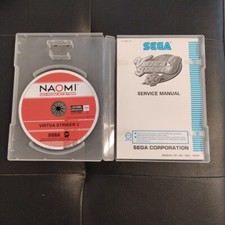 SEGA NAOMI VIRTUA STRIKER 3 SERVICE MANUAL + GD ROM SYSTEM