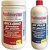 NEW PLAST-POOLMASTER- CORRETTORE DI PH PLUS 3004 1LT+DICICLORO 2917 IN GRANI 1KG