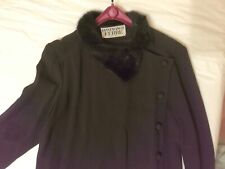 Abito vestito da donna Gianfranco Ferre’ vintage seta marrone e visone tg 42/44