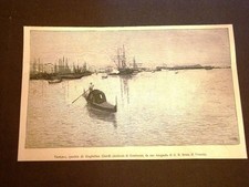 Esposizione d'Arte di Venezia del 1887 Venezia Quadro di Guglielmo Ciardi