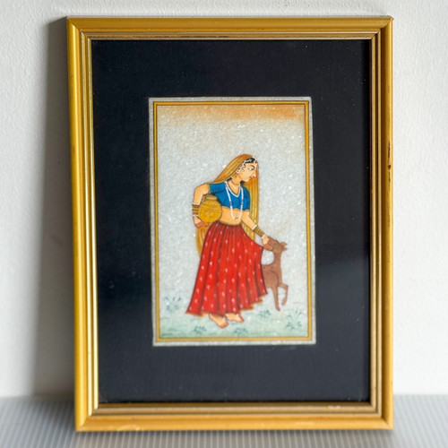 Dipinto indiano miniatura - dipinto,
