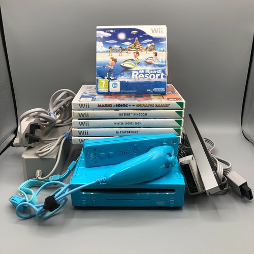 Pacchetto nintendo wii blu - wii,