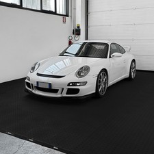 Pavimentazione chiusa SOGI PAV-04-NE - per garage, officina - nera - mandorlata