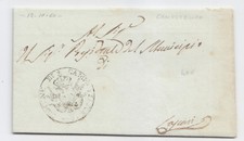 AA621-SICILIA-1860-FRANCHIGIA DA CAMPO FELICE A LASCARI