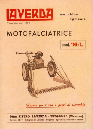 Motofalciatrice laverda mfc - laverda, ii