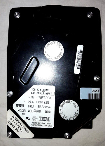 Disco rigido ibm wds 380 - rigido, mb