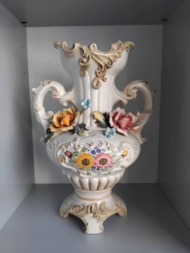 Vaso ceramica capodimonte - vaso, in