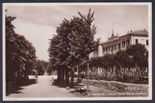 Cartolina merate viale - -,
