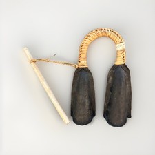 African double gong bell - double,