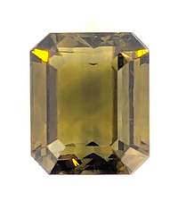 Epidoto 2,32 ct taglio smeraldo AAAA Birmania Myanmar raro 1,39 ct VIDEO