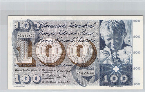 Svizzera 100 franchi - 100,