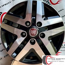 4 CERCHI IN LEGA ORIGINALI RAGGIO 16 FIAT DUCATO CAMPER NERO LUCIDO DIAMANTATO