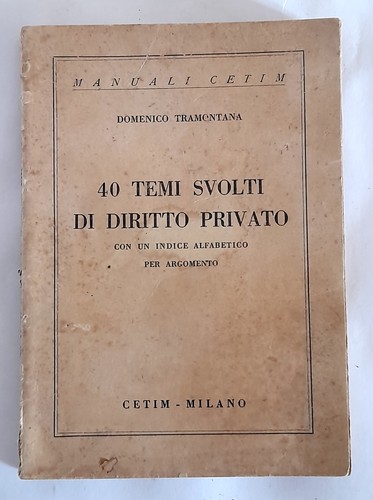 Domenico tramontana temi - 40,