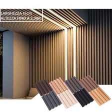 PANNELLI DECORATIVI SCANALATI DOGHE PARETE ALTEZZA 2,90M CASA UFFICIO NEGOZI