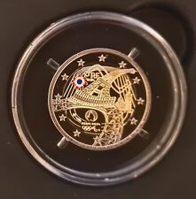 2 EURO FRANCIA 2024 - TORRE EIFFEL - COLORATA PROOF