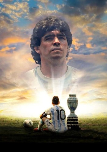 Maradona messi argentina - maradona,