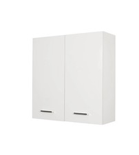 PENSILE DOPPIO BIANCO LUCIDO, 68X71X22 CM