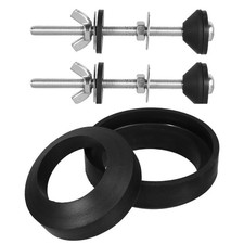  1 set di bulloni e viti per serbatoio del WC con guarnizioni per tutti i