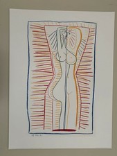 PABLO PICASSO, 'NUDO FEMMINILE IN PIEDI, 1946' RARA STAMPA ARTISTICA 2004