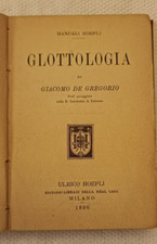 G. DE GREGORIO,- GLOTTOLOGIA -