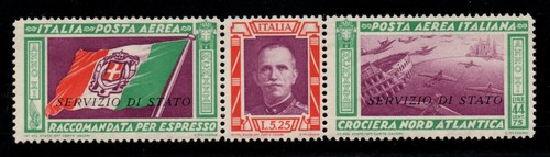 Regno italia 1933 trittico - regno, d'italia