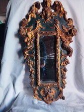 specchio antico di legno