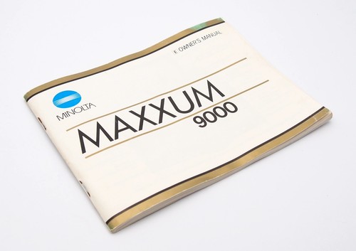 Minolta maxxum 9000 manuale - maxxum,