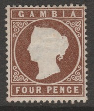 Gambia come Nuovo Qv 1880-81