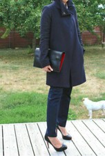 RARO CAPPOTTO ZARA BLU NAVY