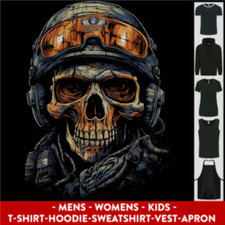 Teschio Di Soldato Con Casco E