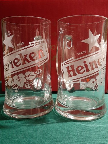 Coppia boccali birra heineken - coppia,