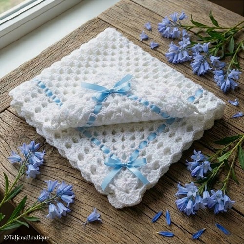 Coperta neonato all'uncinetto