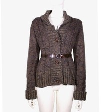 Maglione cardigan marrone