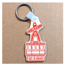 Portachiavi Vintage Tete De Solaise Val D'isere Francia, Lusso Ski Hotel Porte-clés